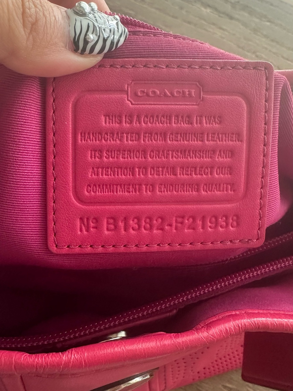 Coach pink shoulder bag - Picture 7 of 9
